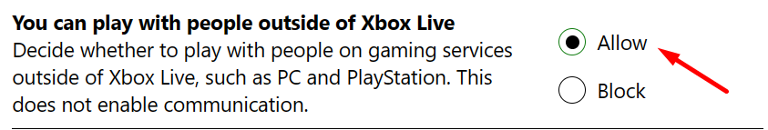 The current profile is not allowed to play on Xbox Live