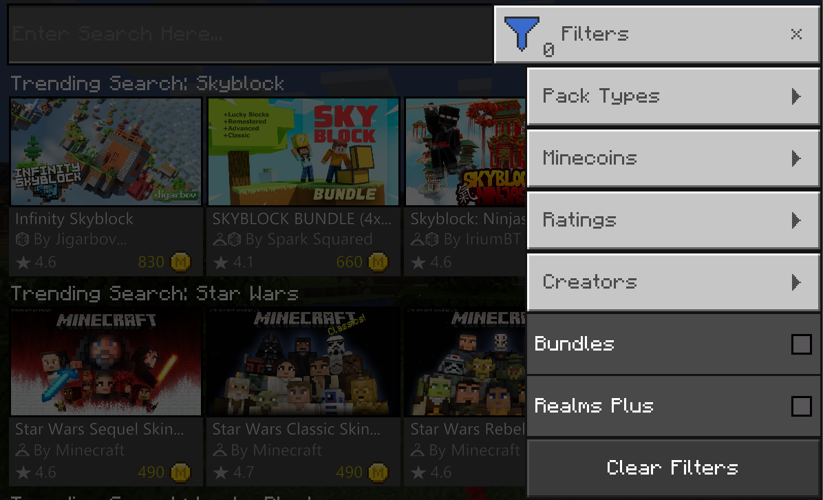 How to Use Minecraft Marketplace Home