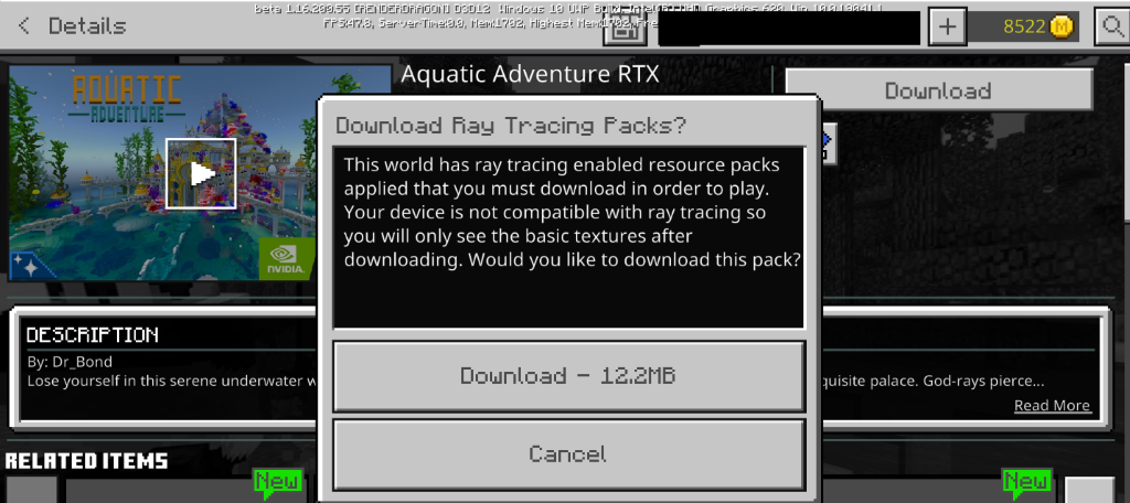 New RTX Ray Tracing Mod For Mcpe APK for Android Download
